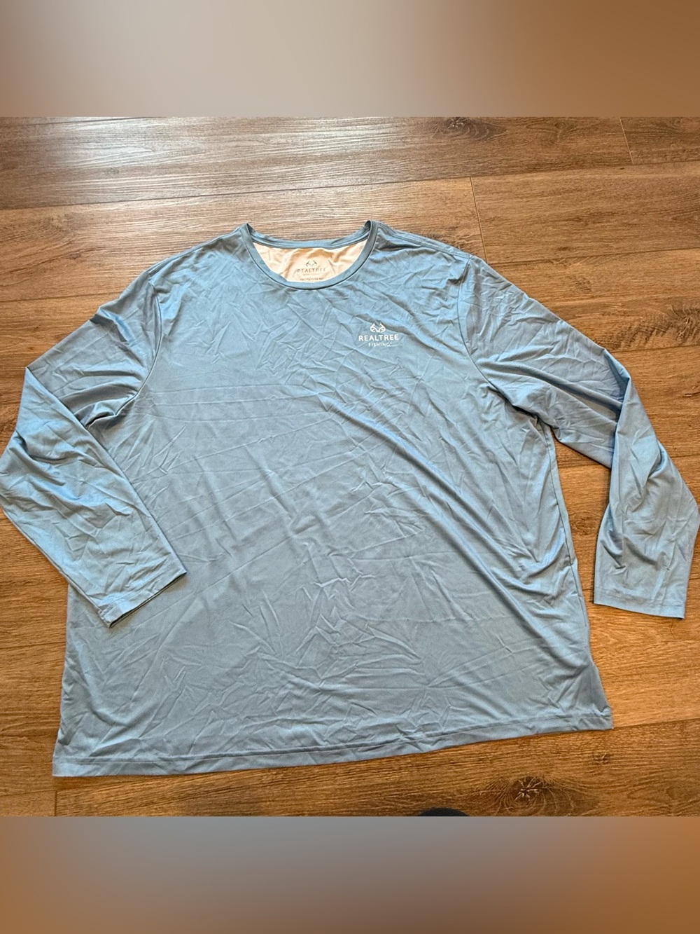 Realtree Fishing Men’s Long Sleeve Performance Tee - Sky Blue